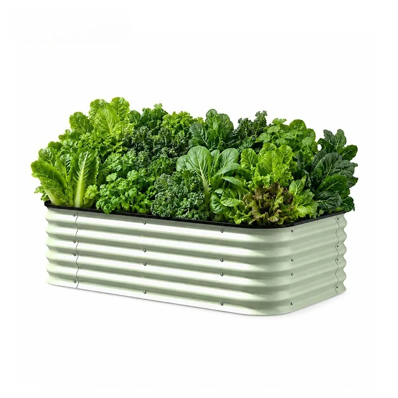 Zinc Aluminum Magnesium Raised Garden Bed, Heavy Duty Metal Planter Box, Anti Rust Outdoor Vegetable Flower Growing Container
Zinc Aluminum Magnesium Raised Garden Bed, Heavy Duty Metal Planter Box, Anti Rust Outdoor Vegetable Flower Growing Container