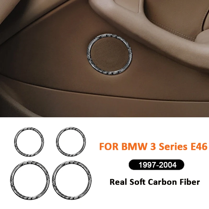 For BMW 3 Series E46 1997-2004 Carbon Fiber Car Inner Door Aduio Speaker Ring Trim Frame Decoration Sticker Interior Accessories
For BMW 3 Series E46 1997-2004 Carbon Fiber Car Inner Door Aduio Speaker Ring Trim Frame Decoration Sticker Interior Accessories