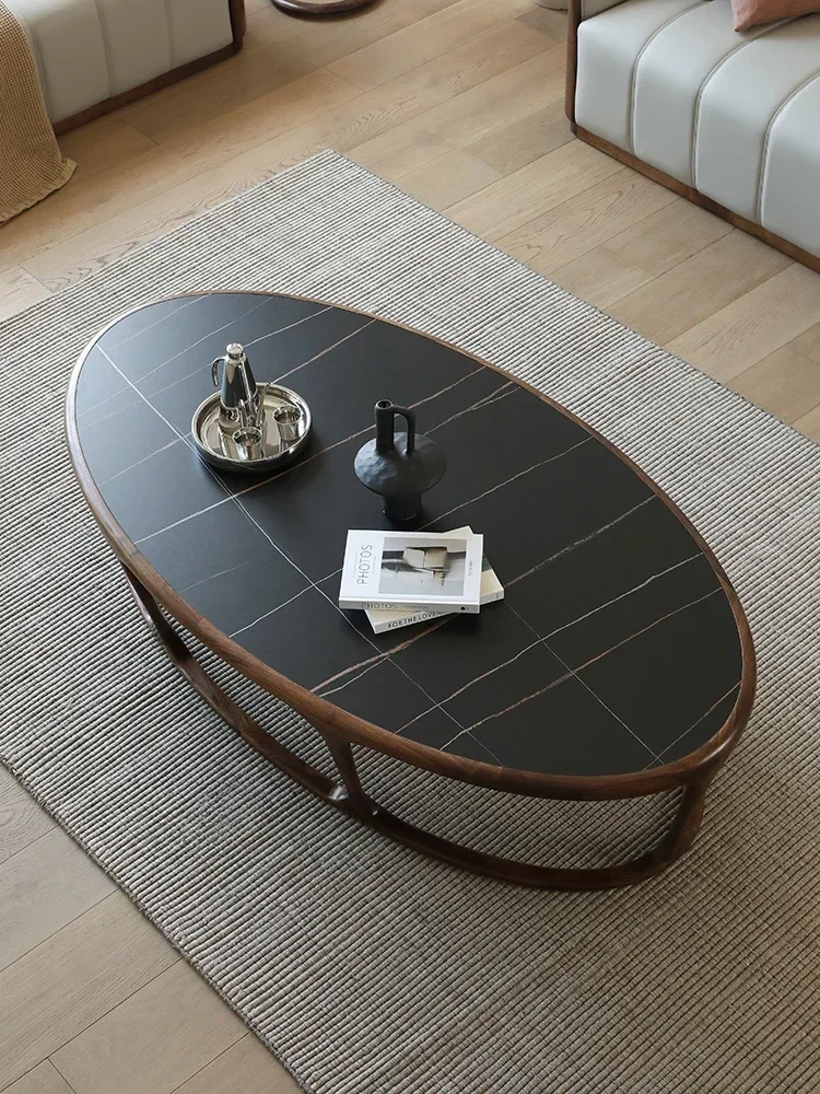 Журнальный столик TAO Light Luxury с овальной каменной столешницей, минималистичный, из массива дерева и стекла, для гостиной
Журнальный столик TAO Light Luxury с овальной каменной столешницей, минималистичный, из массива дерева и стекла, для гостиной