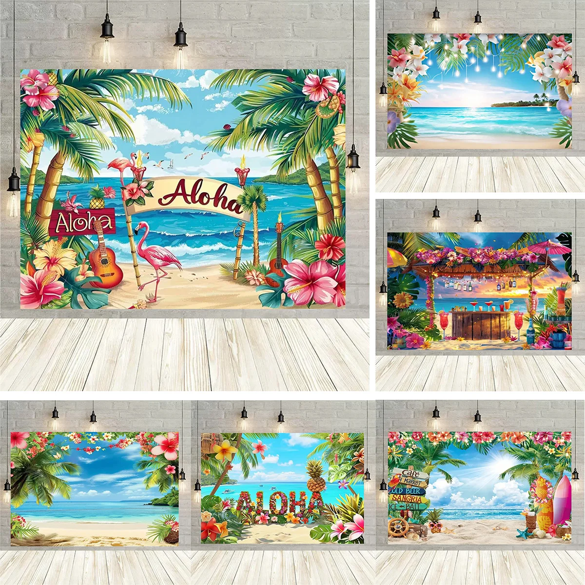 Hawaiian Summer Beach Backdrop Tropical Seaside Flowers Aloha Luau Ocean Sea Surfboard Holiday Party Birthday Backdrop Decor
Hawaiian Summer Beach Backdrop Tropical Seaside Flowers Aloha Luau Ocean Sea Surfboard Holiday Party Birthday Backdrop Decor