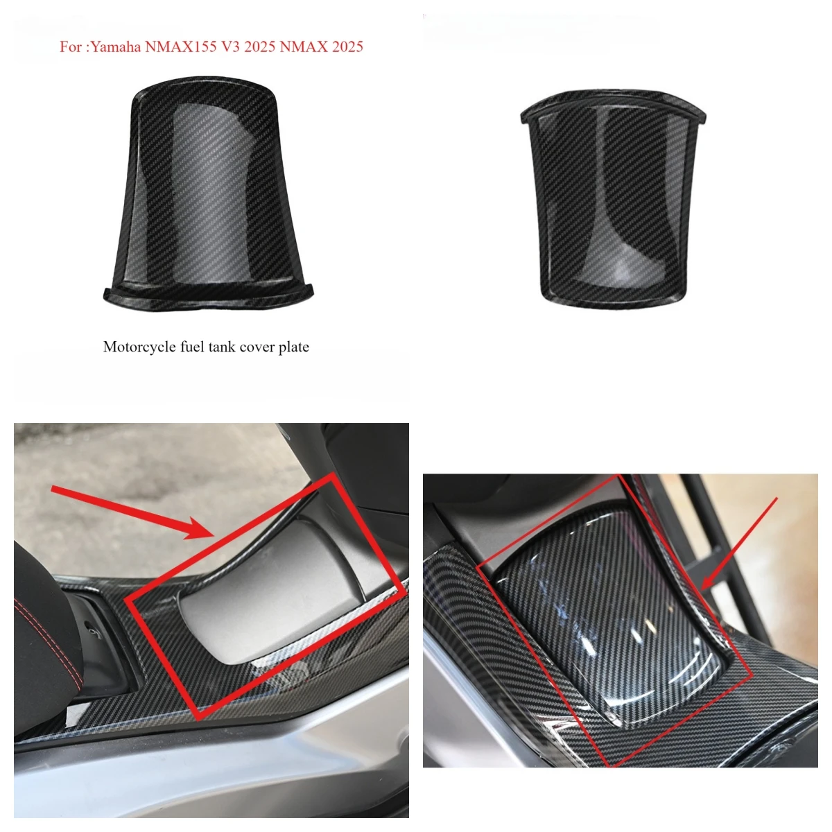 Motorcycle modified fuel tank cap version with carbon fiber pattern fuel tank cap suitable for Yamaha NMAX155 V3 2025 NMAX 2025
Motorcycle modified fuel tank cap version with carbon fiber pattern fuel tank cap suitable for Yamaha NMAX155 V3 2025 NMAX 2025