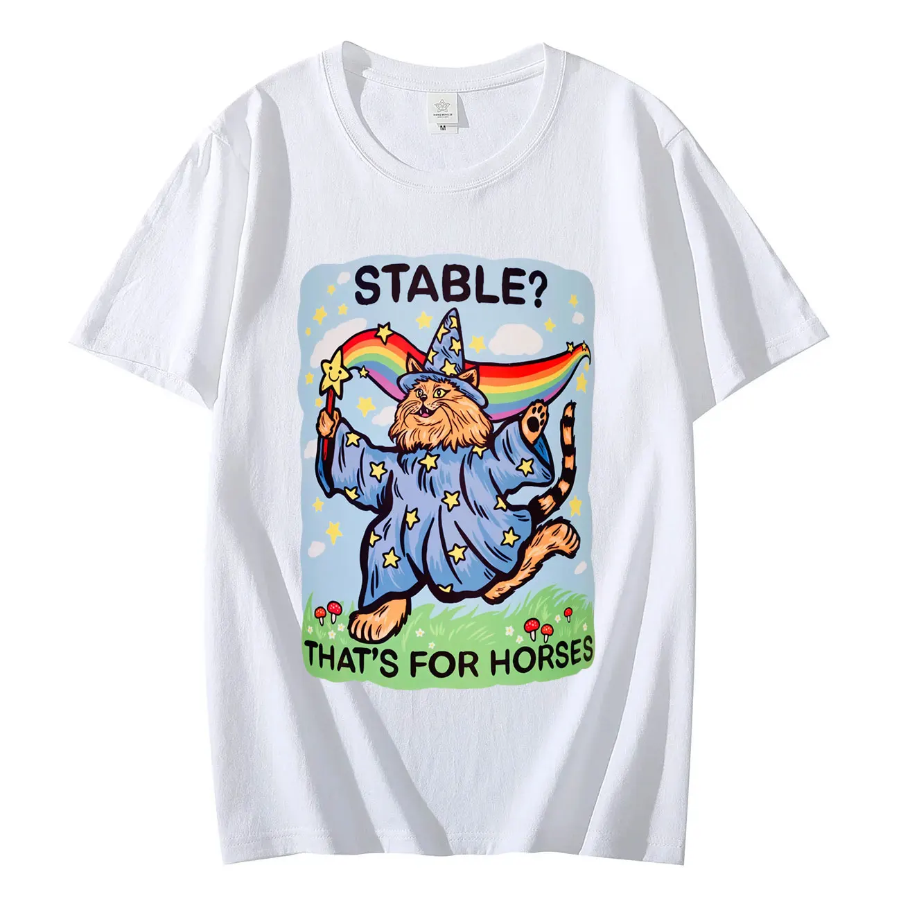 Stable That's for Horses Funny Cat Meme T-shirt Men Women Fashion Y2k Short Sleeve T-shirts Summer Casual Loose Cotton T Shirts
Stable That's for Horses Funny Cat Meme T-shirt Men Women Fashion Y2k Short Sleeve T-shirts Summer Casual Loose Cotton T Shirts