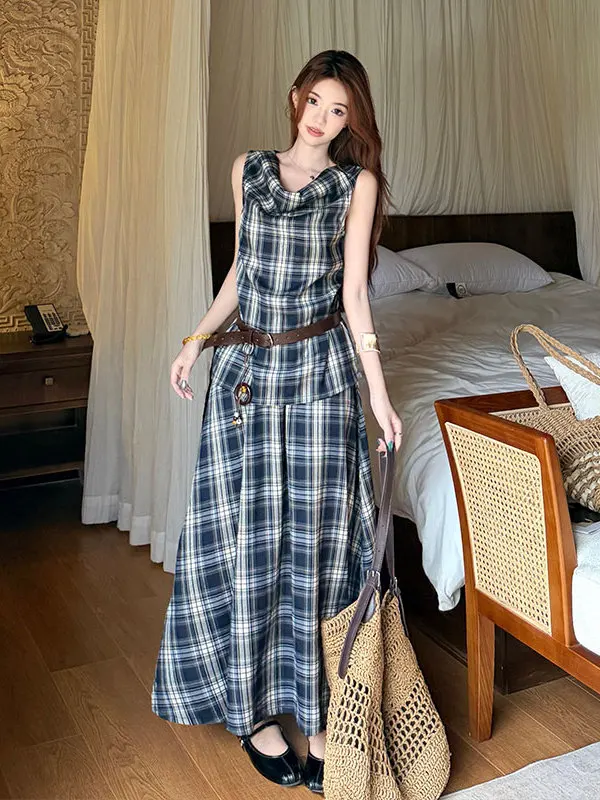 plus Size Lazy Style Summer Sleeveless Vest Dress Fashionable Waist-Cinching Slimming Holiday Vibes A-line Long Dress
plus Size Lazy Style Summer Sleeveless Vest Dress Fashionable Waist-Cinching Slimming Holiday Vibes A-line Long Dress