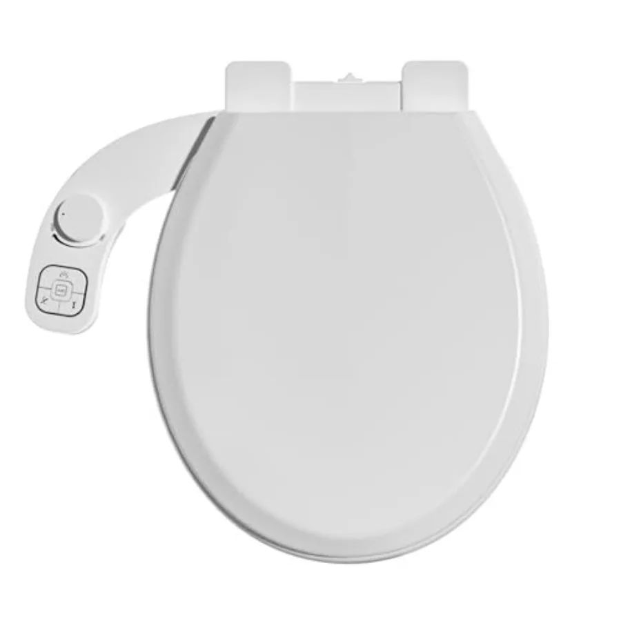 Bidet Toilet Seat Non-Electric, Fits Toilets - Soft Close Lid, Quick-Release for Easy Cleaning - Dual Nozzle System with Self C
Bidet Toilet Seat Non-Electric, Fits Toilets - Soft Close Lid, Quick-Release for Easy Cleaning - Dual Nozzle System with Self C