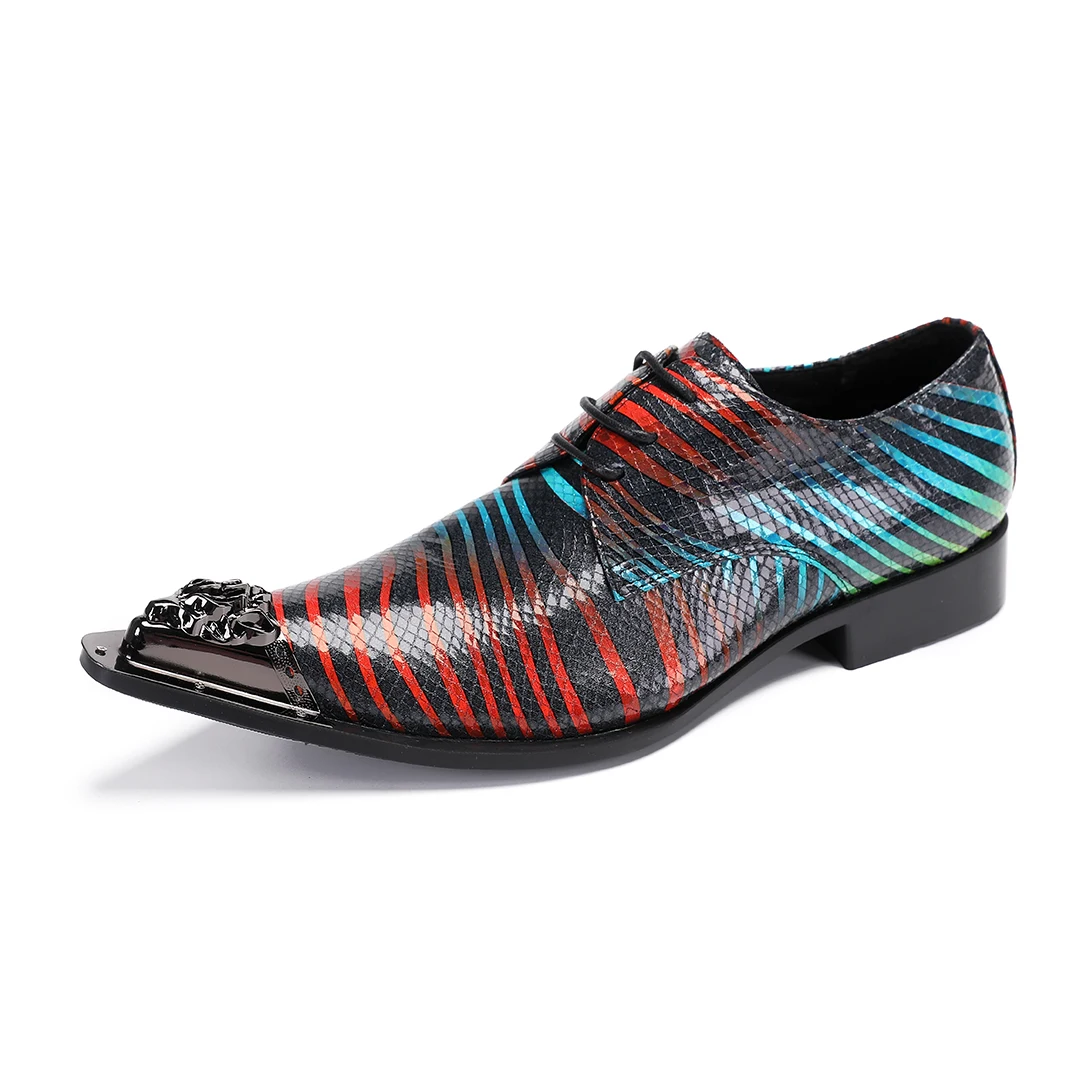 Classic new striped leather men's shoes, fashionable business party wedding men's shoes
Classic new striped leather men's shoes, fashionable business party wedding men's shoes