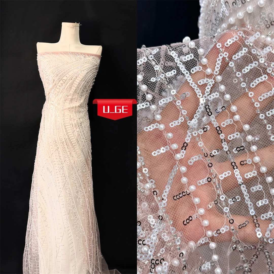 2025 Latest Delicate Elegant Best Quality Soft Embroidered Beaded Tube Lace With Stones fabric For Party Evening Dress U_Ge2795
2025 Latest Delicate Elegant Best Quality Soft Embroidered Beaded Tube Lace With Stones fabric For Party Evening Dress U_Ge2795