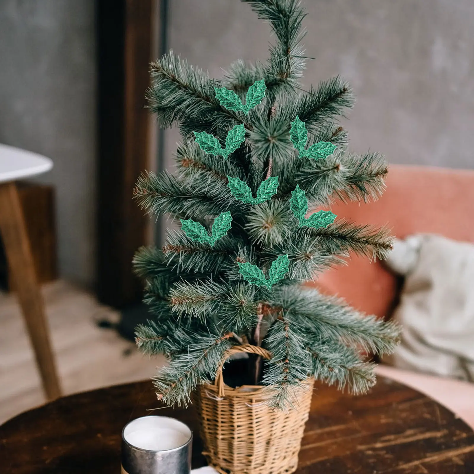 100 Pcs Christmas Tree Hanging Leaf nament DIY Artificial Holly Leaves Home Banquet Holiday Decor
100 Pcs Christmas Tree Hanging Leaf nament DIY Artificial Holly Leaves Home Banquet Holiday Decor