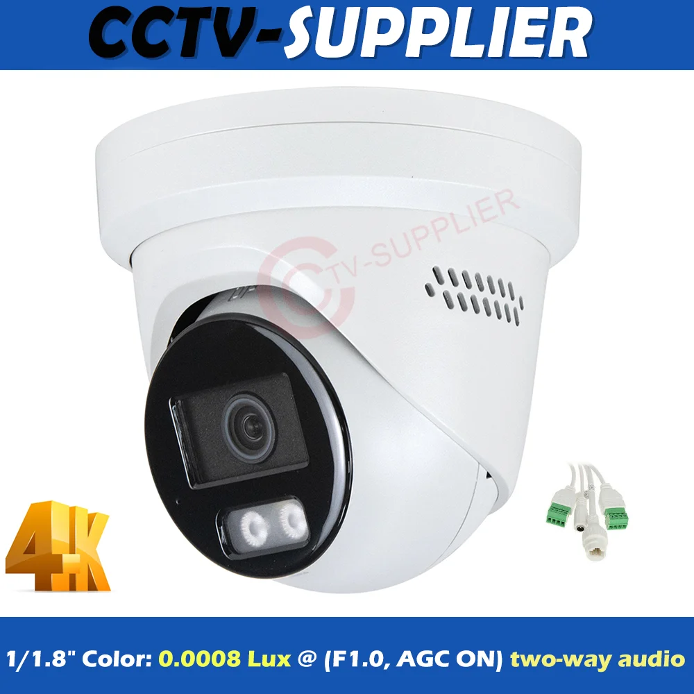 Hikvision HikAI-ISP DS-2CD2387G3-LIS2UY/SL 8MP ColorVu3.0 AcuSense3.0 1/1.8" F1.0 IP Turret 2-Way Audio Sound Light Alarm
Hikvision HikAI-ISP DS-2CD2387G3-LIS2UY/SL 8MP ColorVu3.0 AcuSense3.0 1/1.8" F1.0 IP Turret 2-Way Audio Sound Light Alarm