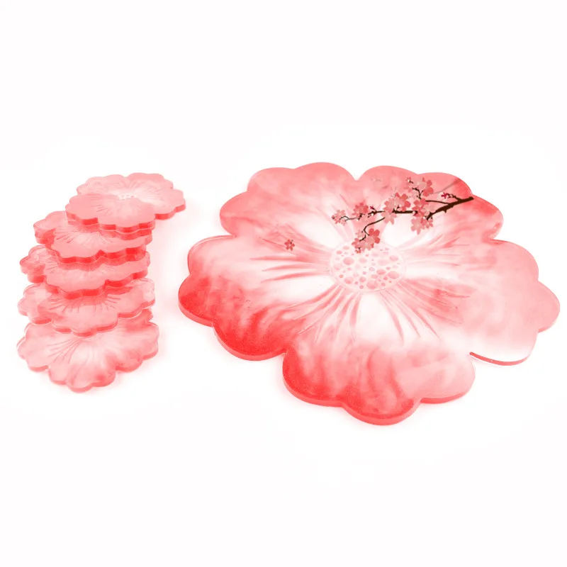 Made of epoxy resin with flower mat adhesive mold, it can be used for DIY tray decoration pot mat cup mat fruit tray
Made of epoxy resin with flower mat adhesive mold, it can be used for DIY tray decoration pot mat cup mat fruit tray