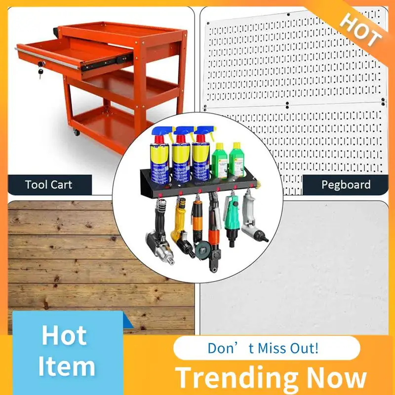 2PCS Pneumatic Tool Holder/Aerosol Rack Combo, Wall Mounted Spray Can Bottle Holder, Air Tool Organizer Easy Install Easy To Use
2PCS Pneumatic Tool Holder/Aerosol Rack Combo, Wall Mounted Spray Can Bottle Holder, Air Tool Organizer Easy Install Easy To Use