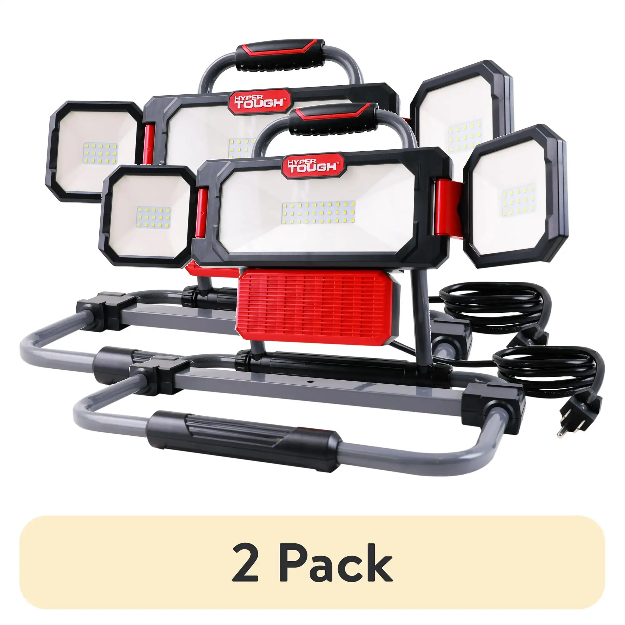 (2 pack) Hyper Tough 3000 Lumen Multidirectional LED Work Light, Powder Coating Finish
(2 pack) Hyper Tough 3000 Lumen Multidirectional LED Work Light, Powder Coating Finish