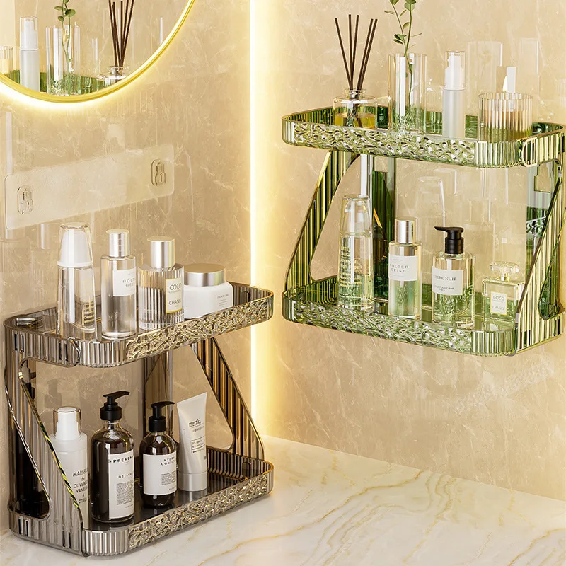 Light Luxury No-Drill Wall-Mounted Bathroom Double-Layer Storage Box Washstand Cosmetics Skincare Organizer
Light Luxury No-Drill Wall-Mounted Bathroom Double-Layer Storage Box Washstand Cosmetics Skincare Organizer