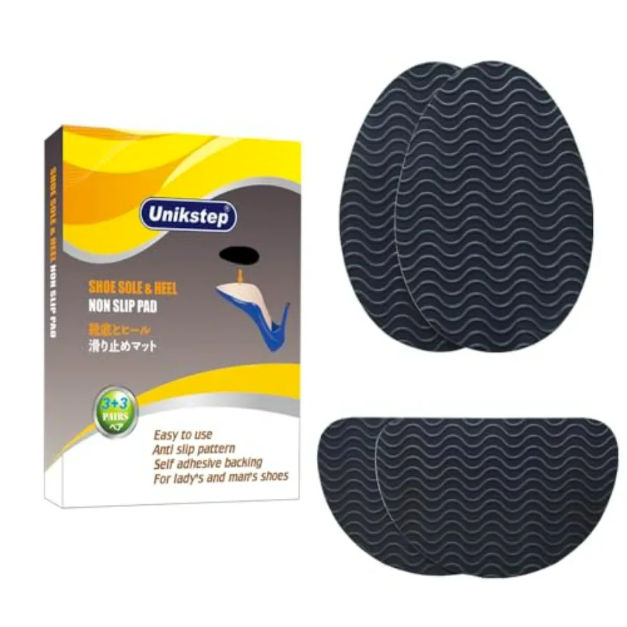 6 Pairs 12 Pieces Shoe Sole Non Slip Pads, Anti Skid Self Adhesive Rubber Grips, Shoe Bottom Front Sole and Heel Noise uction P
6 Pairs 12 Pieces Shoe Sole Non Slip Pads, Anti Skid Self Adhesive Rubber Grips, Shoe Bottom Front Sole and Heel Noise uction P