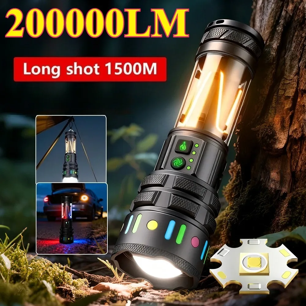 Most Powerful LED Flashligh Telescopic Zoom Rechargeable Waterproof Torch COB Work Light for Outdoor Fishing Camping Lantern
Most Powerful LED Flashligh Telescopic Zoom Rechargeable Waterproof Torch COB Work Light for Outdoor Fishing Camping Lantern