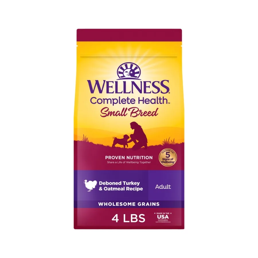 Complete Health Dry Dog Food, Small Breed, Wholesome Grains, Natural, Turkey and Oatmeal Recipe, 4-Pound Bag
Complete Health Dry Dog Food, Small Breed, Wholesome Grains, Natural, Turkey and Oatmeal Recipe, 4-Pound Bag