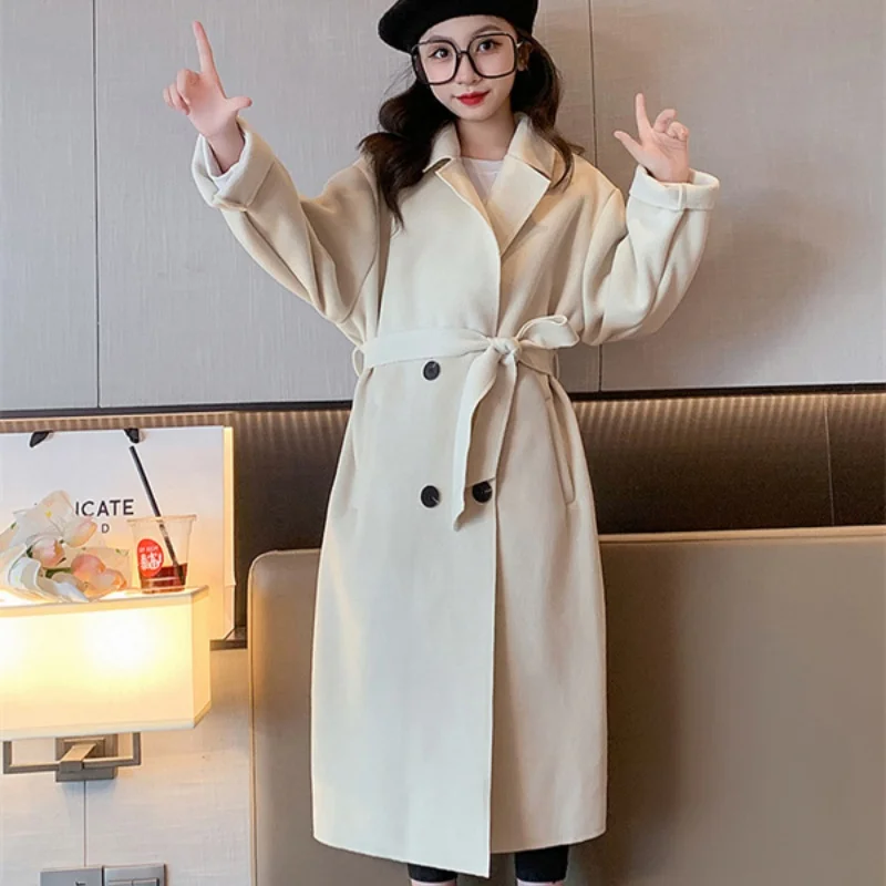 Girls Woolen Coat Overcoat Jacket Windbreak 2024 Long Warm Plus Thicken Autumn Winter Cotton School Children's Clothing
Girls Woolen Coat Overcoat Jacket Windbreak 2024 Long Warm Plus Thicken Autumn Winter Cotton School Children's Clothing