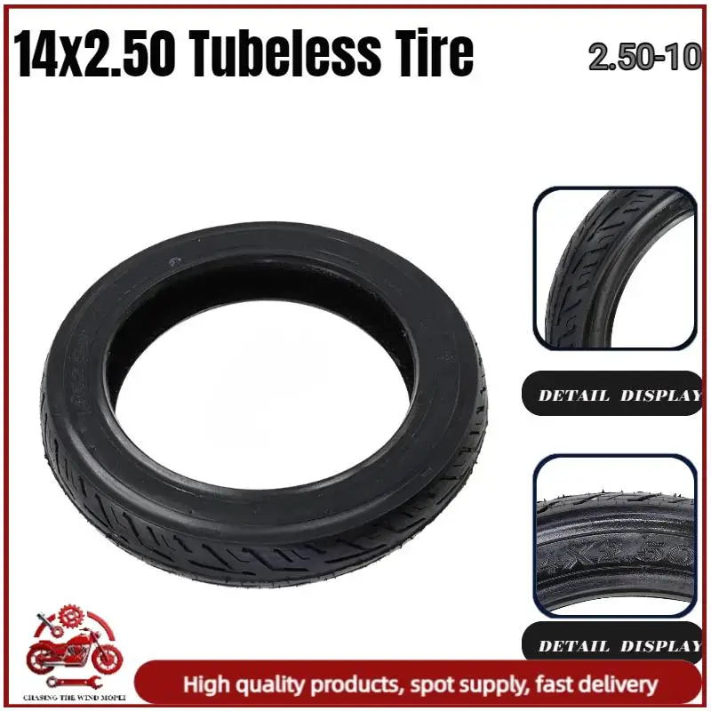 14x2.50 (2.50-10) Tubeless Tyre Compatible With 14 Inch Electric Bicycle Wheel E-bike 14*2.50 Tyre Parts
14x2.50 (2.50-10) Tubeless Tyre Compatible With 14 Inch Electric Bicycle Wheel E-bike 14*2.50 Tyre Parts