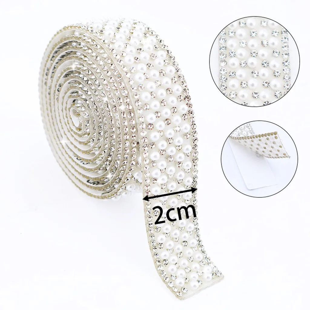 Diy Garment Decoration Strip Self-Adhesive Pearl Rhinestone Trim Self-Adhesive Rhinestone Tape High-Luster For Home Decor Event
Diy Garment Decoration Strip Self-Adhesive Pearl Rhinestone Trim Self-Adhesive Rhinestone Tape High-Luster For Home Decor Event