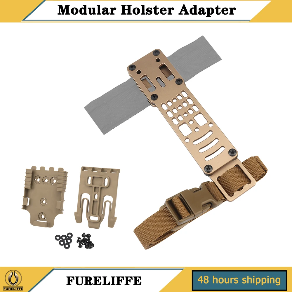 Metal modular pistol holster adapter compatible QLS platform tactical holster drop leg band universal belt suite quick pull draw
Metal modular pistol holster adapter compatible QLS platform tactical holster drop leg band universal belt suite quick pull draw