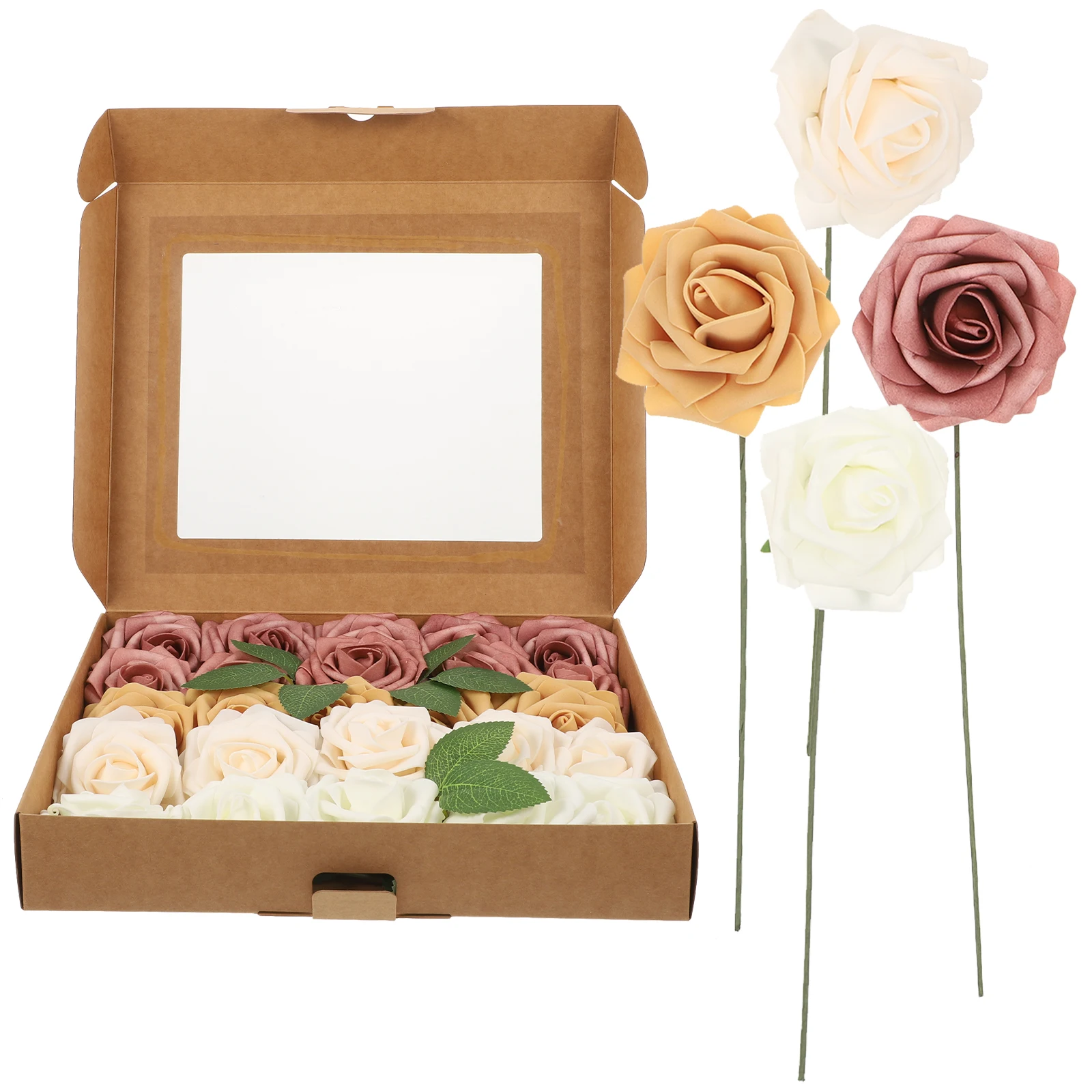 Decorative Flower Gift Box Decorations Artificial Rose Realistic Flowers Simulation Pe Foam Bride for Fake with Stems
Decorative Flower Gift Box Decorations Artificial Rose Realistic Flowers Simulation Pe Foam Bride for Fake with Stems