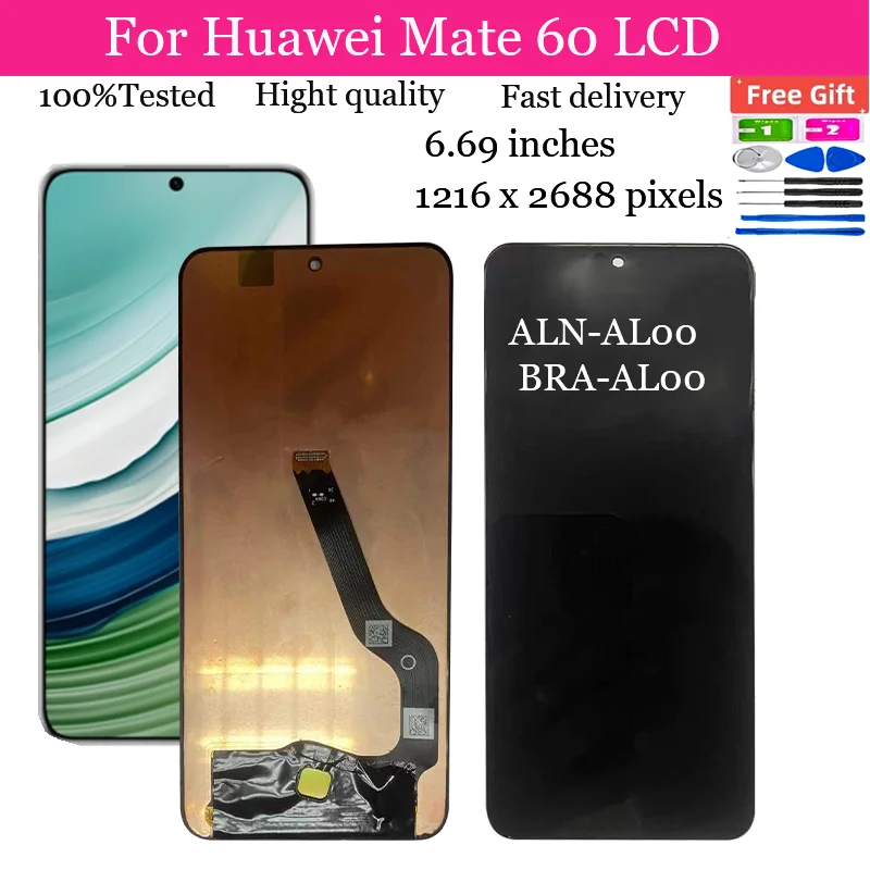 100% Original Display Replacement For Huawei Mate 60 ALN-AL00 LCD Touch Screen For Huawei Mate 60 LCD Digitizer Assembly
100% Original Display Replacement For Huawei Mate 60 ALN-AL00 LCD Touch Screen For Huawei Mate 60 LCD Digitizer Assembly