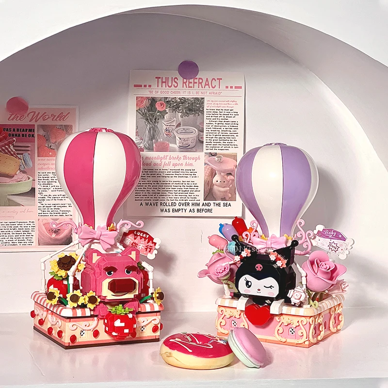 New Disney Building Block Cartoon Kuromi Hot Air Balloon Lotso Assembled Toy Model Desktop Ornament Children's Birthday Gift
New Disney Building Block Cartoon Kuromi Hot Air Balloon Lotso Assembled Toy Model Desktop Ornament Children's Birthday Gift