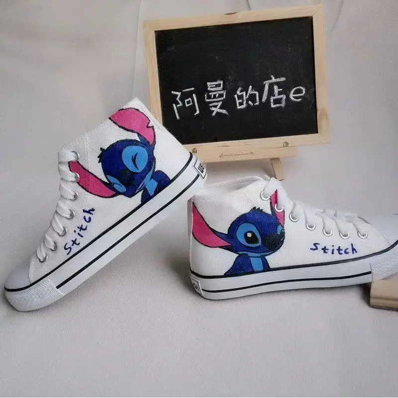 Lilo Stitch 2025 new real photo high top drop shipping plus big size Girls' man flat Fashion Cartoon white women causel shoes
Lilo Stitch 2025 new real photo high top drop shipping plus big size Girls' man flat Fashion Cartoon white women causel shoes