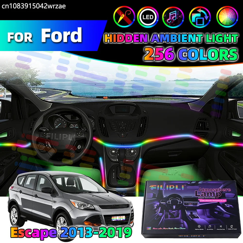 14 in 1 For Ford Escape 2013-2019 Years Car Interior Ambient Lights Strips Breathing Lighting Kit App Control Auto LED strips
14 in 1 For Ford Escape 2013-2019 Years Car Interior Ambient Lights Strips Breathing Lighting Kit App Control Auto LED strips