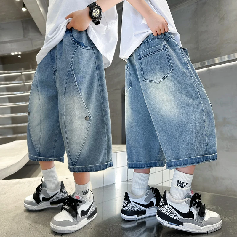 2025 New Summer Hot Sale Kids Mid Calf Denim Shorts for 5-14 Years Boys Child Fashion Patchwork Jeans Capris Casual Short Pants
2025 New Summer Hot Sale Kids Mid Calf Denim Shorts for 5-14 Years Boys Child Fashion Patchwork Jeans Capris Casual Short Pants