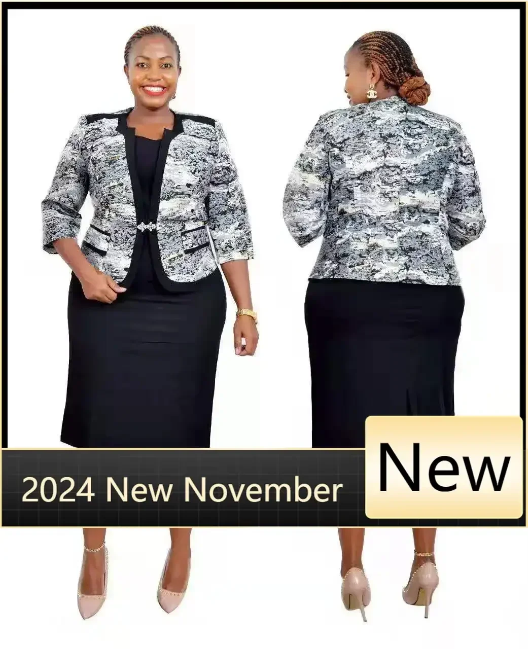 Customized 2 Piece Set African Office Lady Dresses For Women Coat And Dress Autumn Winter New Bazin Riche Traditional Africa Clo
Customized 2 Piece Set African Office Lady Dresses For Women Coat And Dress Autumn Winter New Bazin Riche Traditional Africa Clo