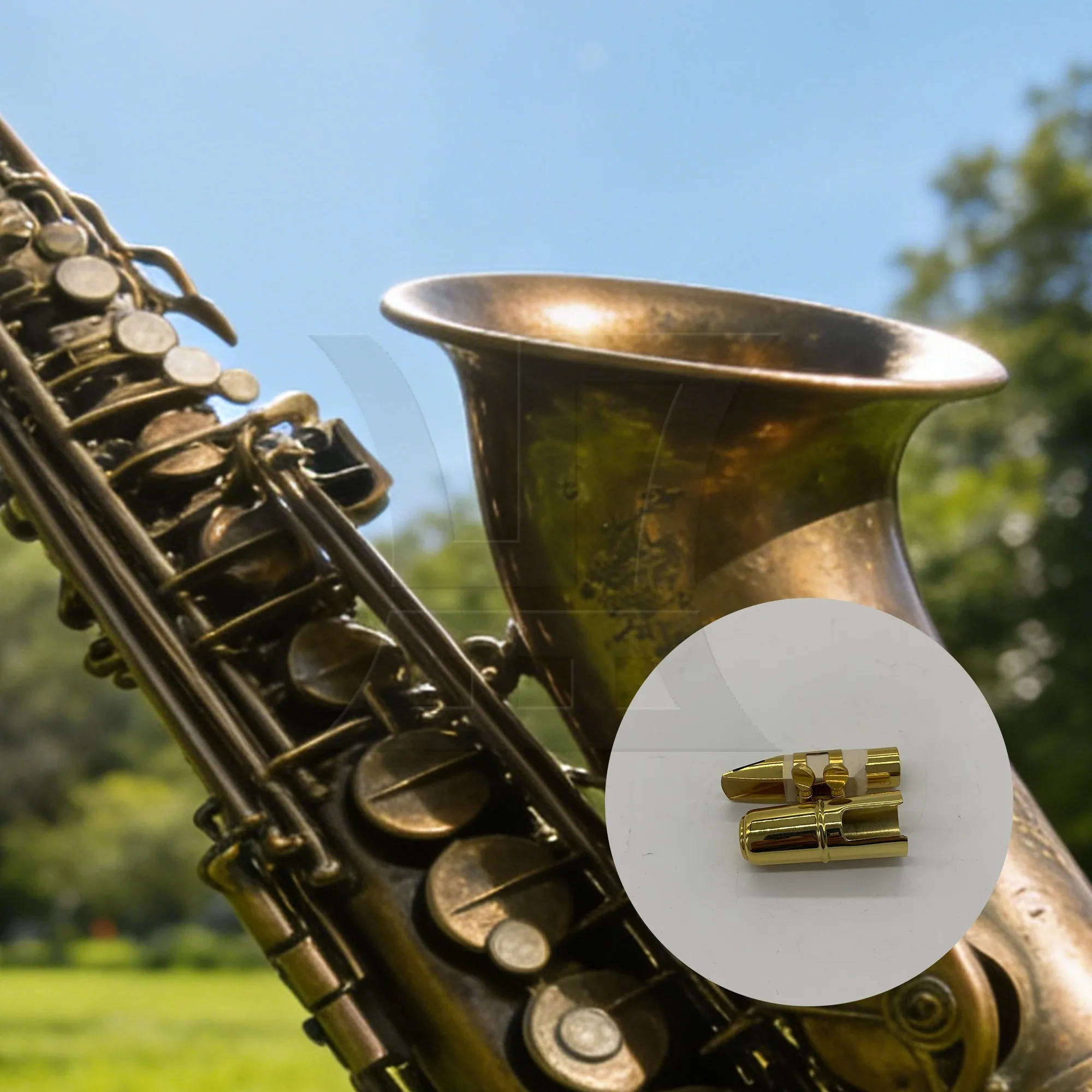 Yibuy 6# B Flat Soprano Saxophone Mouthpiece with Cap Ligature Gold-plated
Yibuy 6# B Flat Soprano Saxophone Mouthpiece with Cap Ligature Gold-plated