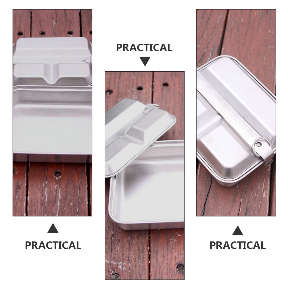 Portable Stainless Lunch Box Compartment Container for Compartment Lunch Container Camping Hiking Outdoor Practical Silver Food
Portable Stainless Lunch Box Compartment Container for Compartment Lunch Container Camping Hiking Outdoor Practical Silver Food