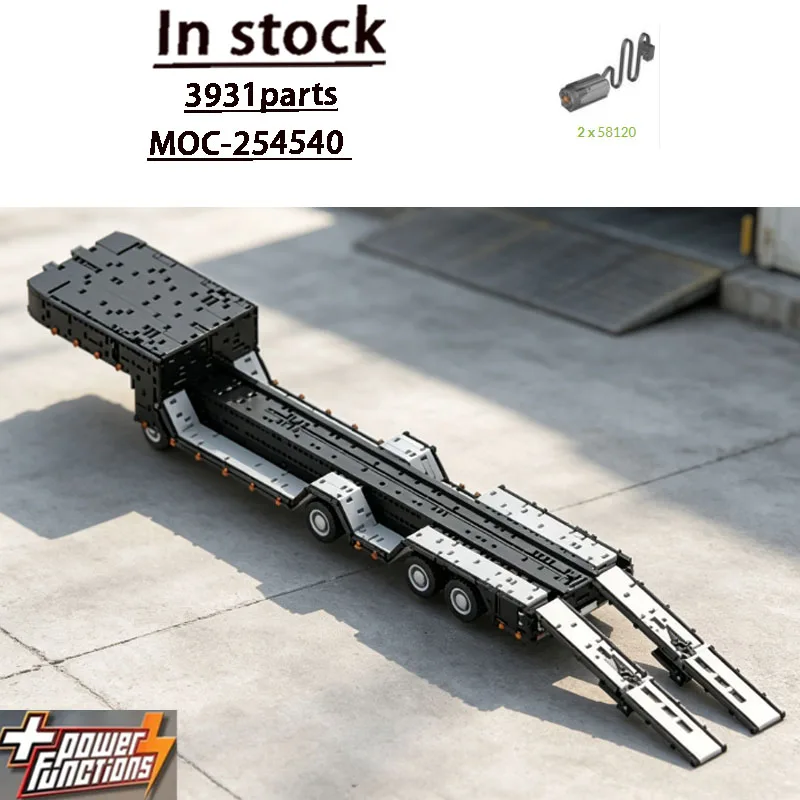 MOC-254540 New Classic Heavy-Duty Three-Axle Cargo Trailer Building Block Model 3931 Parts New Year Educational Toy Gift
MOC-254540 New Classic Heavy-Duty Three-Axle Cargo Trailer Building Block Model 3931 Parts New Year Educational Toy Gift