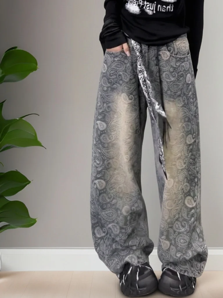 High Waist Floral Embroidery Wide Leg Jeans Floor Length Versatile Casual Style Spring Collection Women's Premium Denim Pants
High Waist Floral Embroidery Wide Leg Jeans Floor Length Versatile Casual Style Spring Collection Women's Premium Denim Pants
