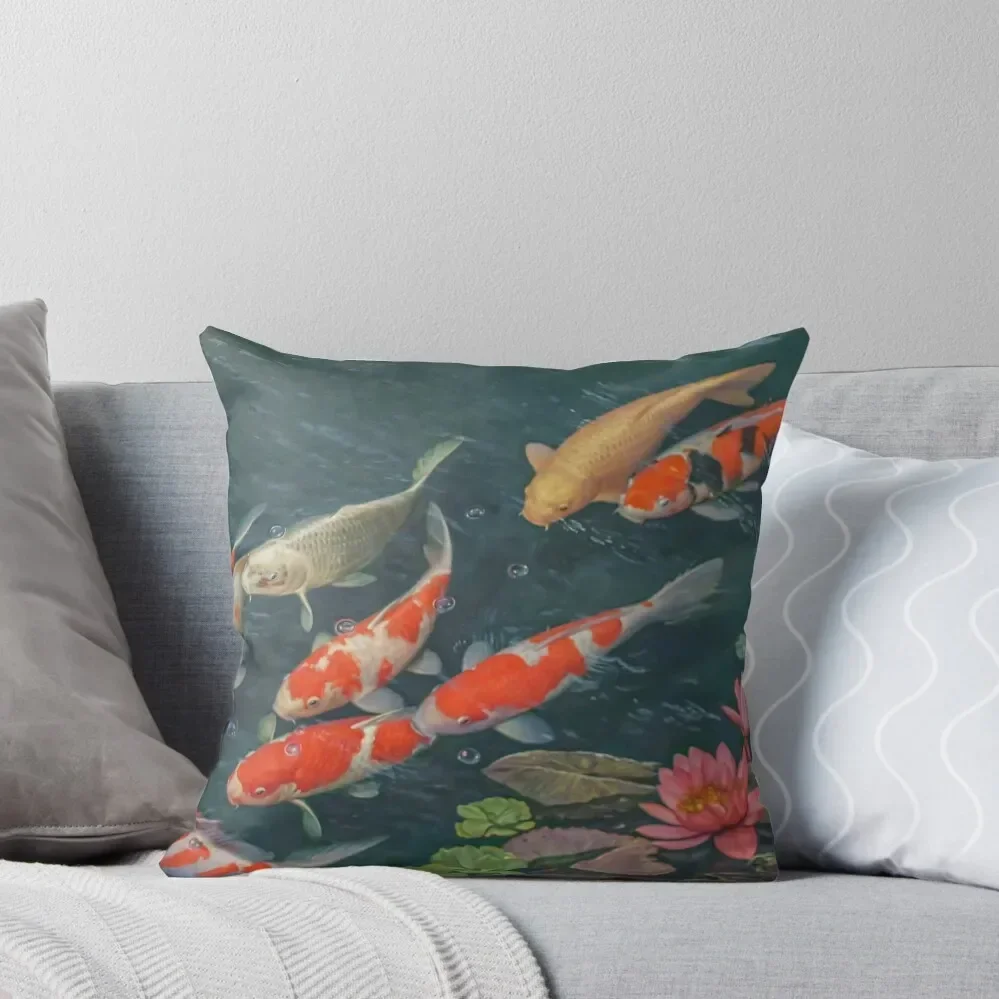 Koi Fish Pond Goldfish Throw Pillow christmas supplies Marble Cushion Cover pillow
Koi Fish Pond Goldfish Throw Pillow christmas supplies Marble Cushion Cover pillow