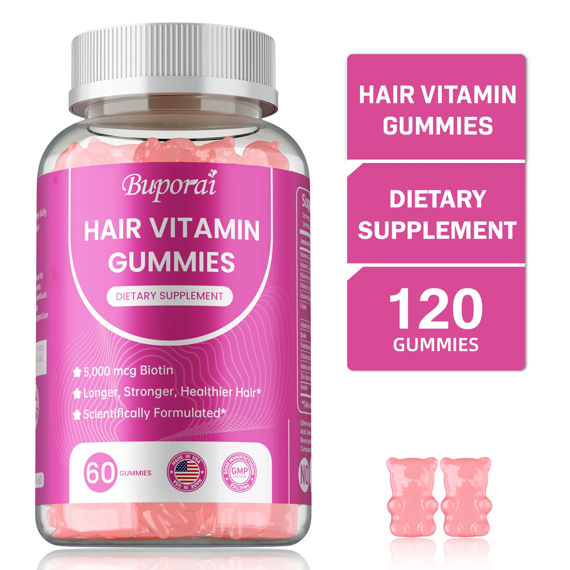 Витаминные жевательные конфеты для волос — уменьшают тонкие линии и морщины, способствуют густым и здоровым ростом волос, здоровескому коже и ногти.
Витаминные жевательные конфеты для волос — уменьшают тонкие линии и морщины, способствуют густым и здоровым ростом волос, здоровескому коже и ногти.