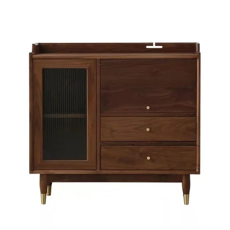 Nordic all solid wood dining side cabinet solid wood modern simple black walnut dining side cabinet locker household tea cabinet
Nordic all solid wood dining side cabinet solid wood modern simple black walnut dining side cabinet locker household tea cabinet