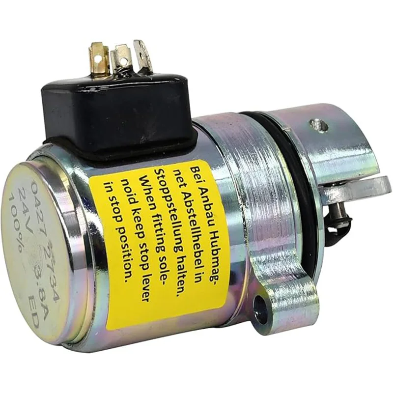 Соленоид отключения 24 В 0427-2734 Соленоид остановки дизеля 04272734 0427-2734 24 В для двигателя Deutz 1011 1011F
Соленоид отключения 24 В 0427-2734 Соленоид остановки дизеля 04272734 0427-2734 24 В для двигателя Deutz 1011 1011F