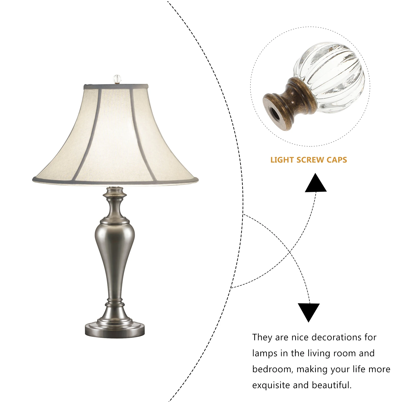 Glass Bronze Finial Caps Decorative Knob Screw On Off Easy Install Sturdy Durable Modern Elegant Lamp Accessories Light Screw
Glass Bronze Finial Caps Decorative Knob Screw On Off Easy Install Sturdy Durable Modern Elegant Lamp Accessories Light Screw