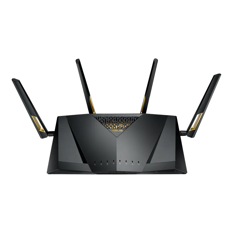 WiFi-маршрутизатор ASUS RT-AX88U AX6000 802.11AX Wi-Fi 6 двухдиапазонный 6000 Мбит/с MU-MIMO и OFDMA AiMesh для всего дома и защиты AiProtection
WiFi-маршрутизатор ASUS RT-AX88U AX6000 802.11AX Wi-Fi 6 двухдиапазонный 6000 Мбит/с MU-MIMO и OFDMA AiMesh для всего дома и защиты AiProtection