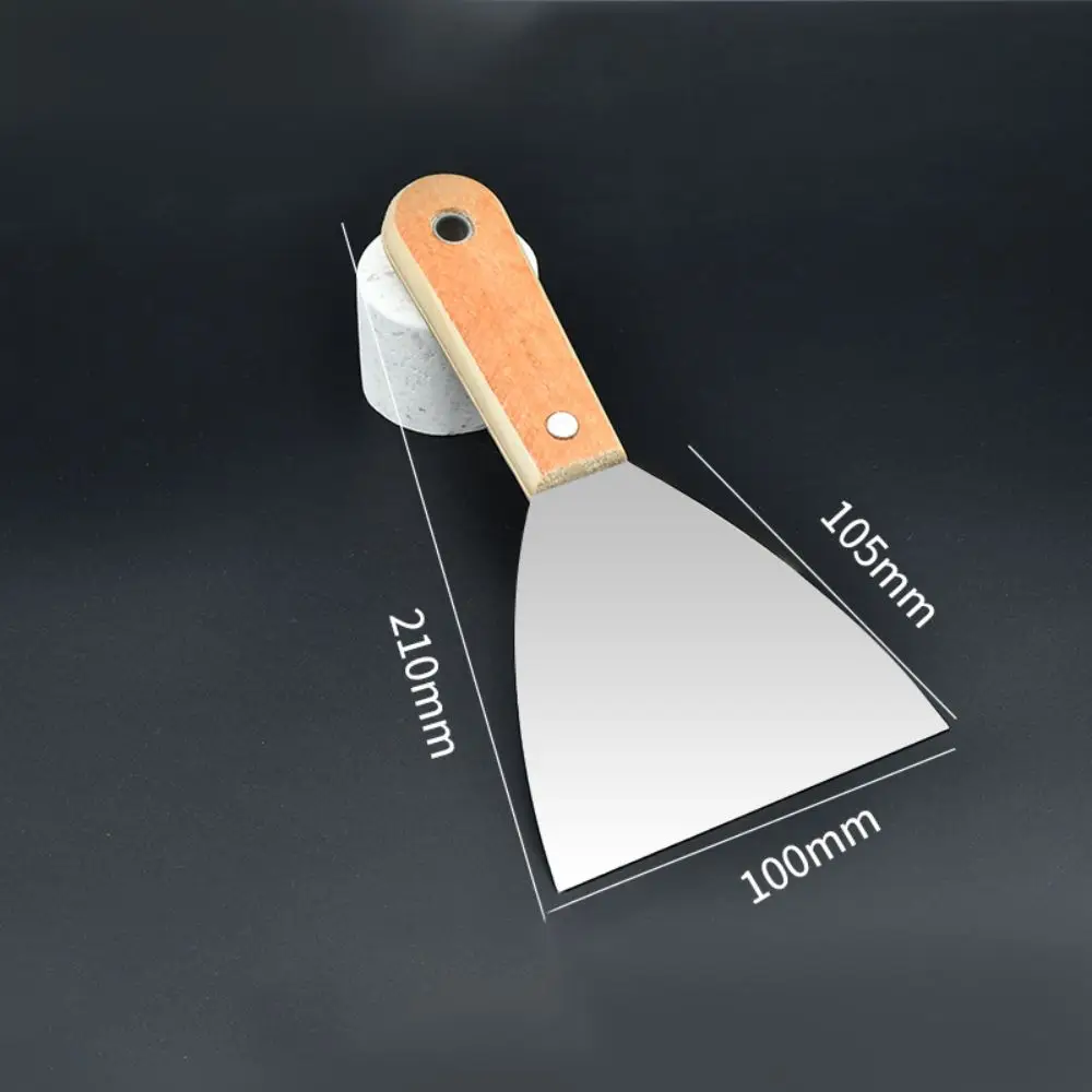 Stainless Steel Cleaning Scraper Non-slip Handle Wood Handle Paint Tools Lay Plaster Materials Scrape Surfaces Cleaning Trowel
Stainless Steel Cleaning Scraper Non-slip Handle Wood Handle Paint Tools Lay Plaster Materials Scrape Surfaces Cleaning Trowel