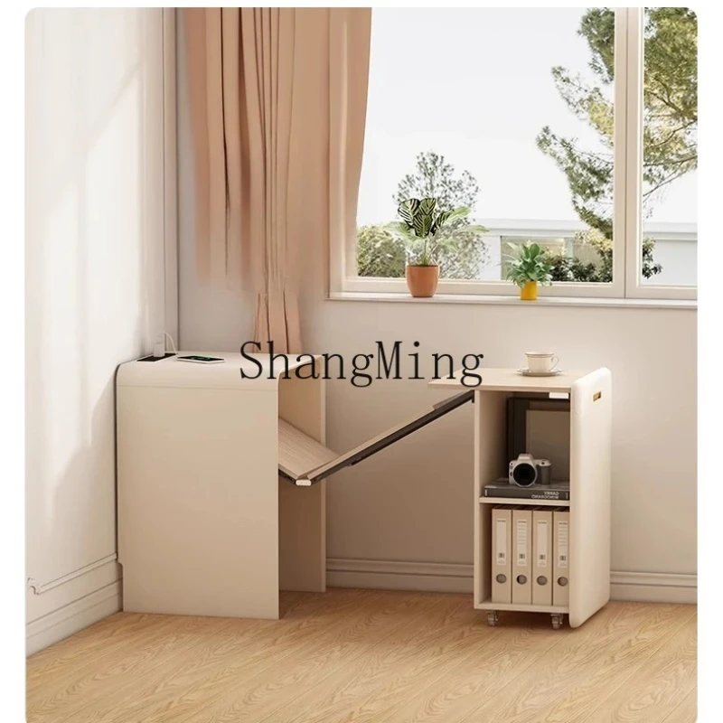 SM Wind Invisible Foldable Solid Wood Desk Bookcase Integrated Household Bedroom Bedside Retractable Computer Desk
SM Wind Invisible Foldable Solid Wood Desk Bookcase Integrated Household Bedroom Bedside Retractable Computer Desk