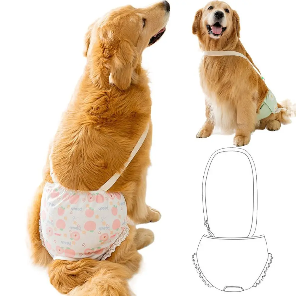 Reusable Female Pet Sanitary Panties Breathable with Straps Dog Suspender Physiological Pant Elastic Comfortable to wear
Reusable Female Pet Sanitary Panties Breathable with Straps Dog Suspender Physiological Pant Elastic Comfortable to wear