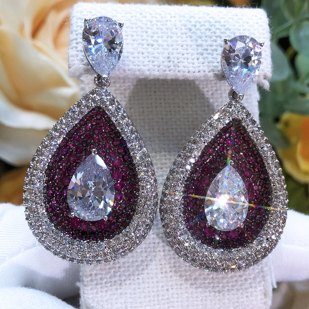 Siscathy Gorgeous Waterdrop Hanging Earrings For Women Cubic Zirconia Earring Wedding Party Anniversary Indian Jewelry Female
Siscathy Gorgeous Waterdrop Hanging Earrings For Women Cubic Zirconia Earring Wedding Party Anniversary Indian Jewelry Female