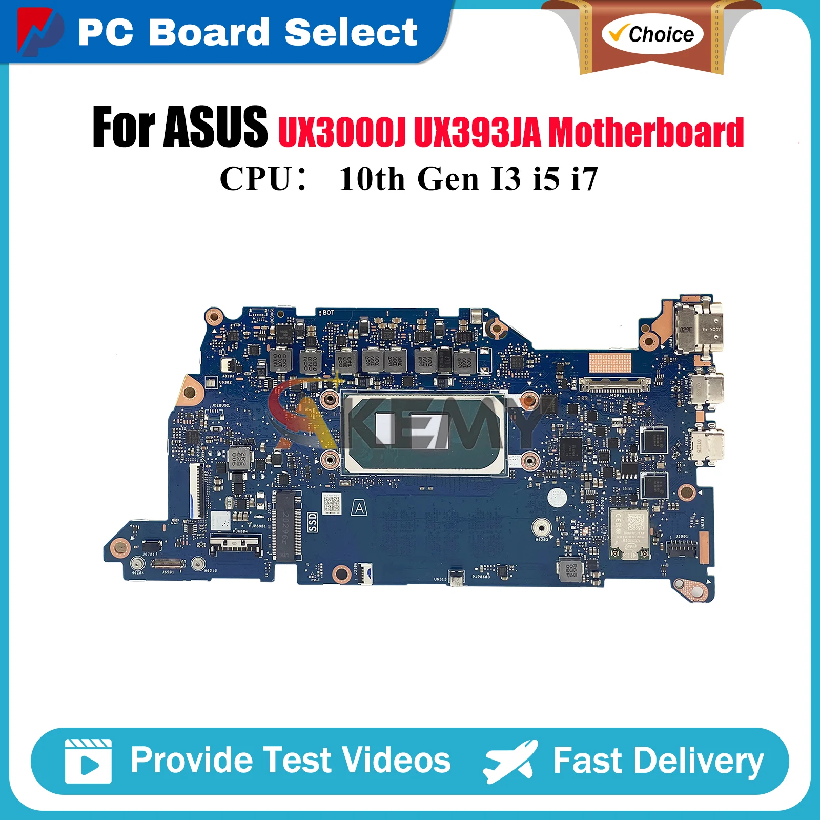 UX393JA Laptop Motherboard For ASUS ZenBook UX3000J UX393JA UX393J Notebook Mainboard With 10th Gen I3 i5 i7 100% tests OK stk
UX393JA Laptop Motherboard For ASUS ZenBook UX3000J UX393JA UX393J Notebook Mainboard With 10th Gen I3 i5 i7 100% tests OK stk