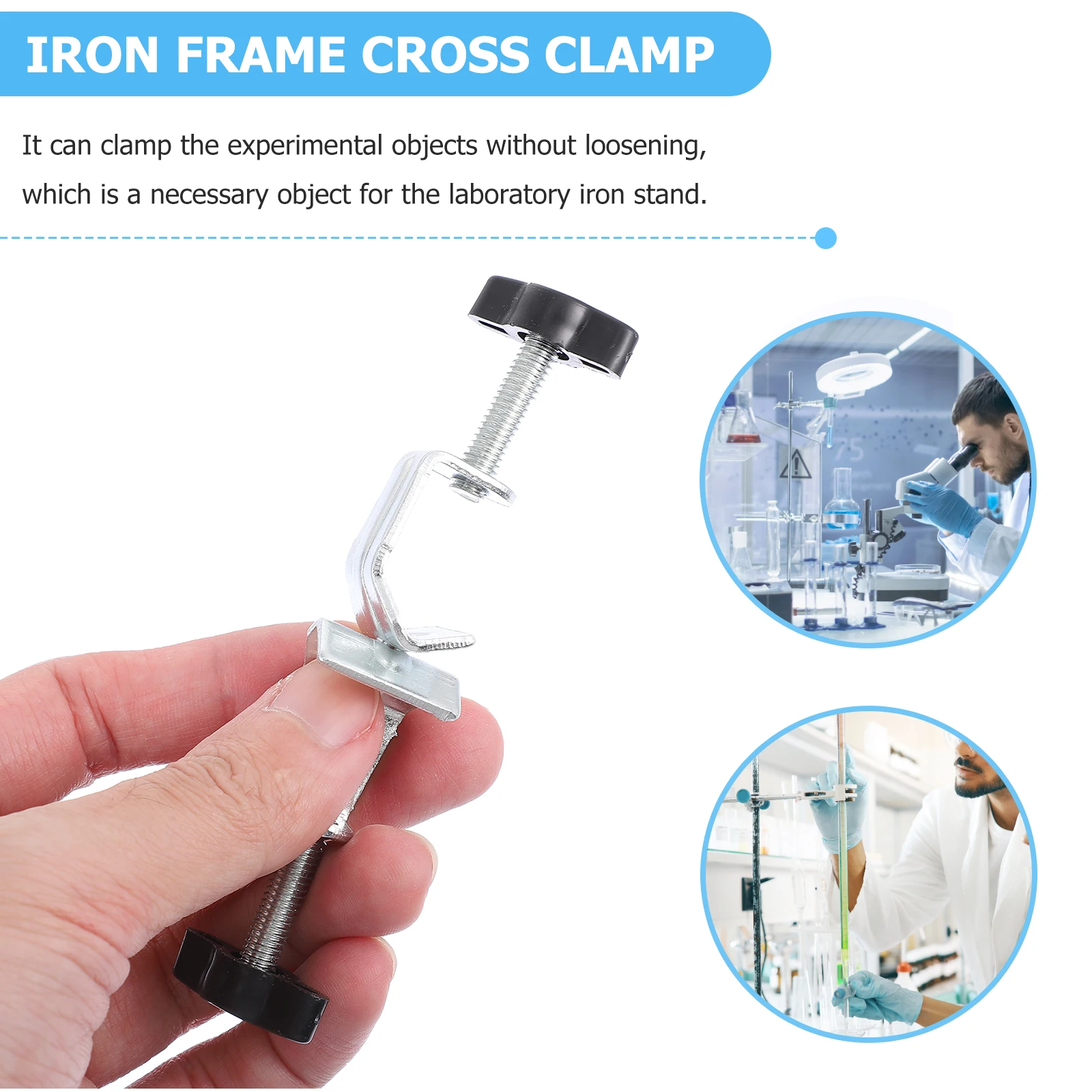 2pcs Laboratory Equipment Stand Clips Brackets Boss Head Holder Clamp Adjustable Chemistry Supplies Storage
2pcs Laboratory Equipment Stand Clips Brackets Boss Head Holder Clamp Adjustable Chemistry Supplies Storage