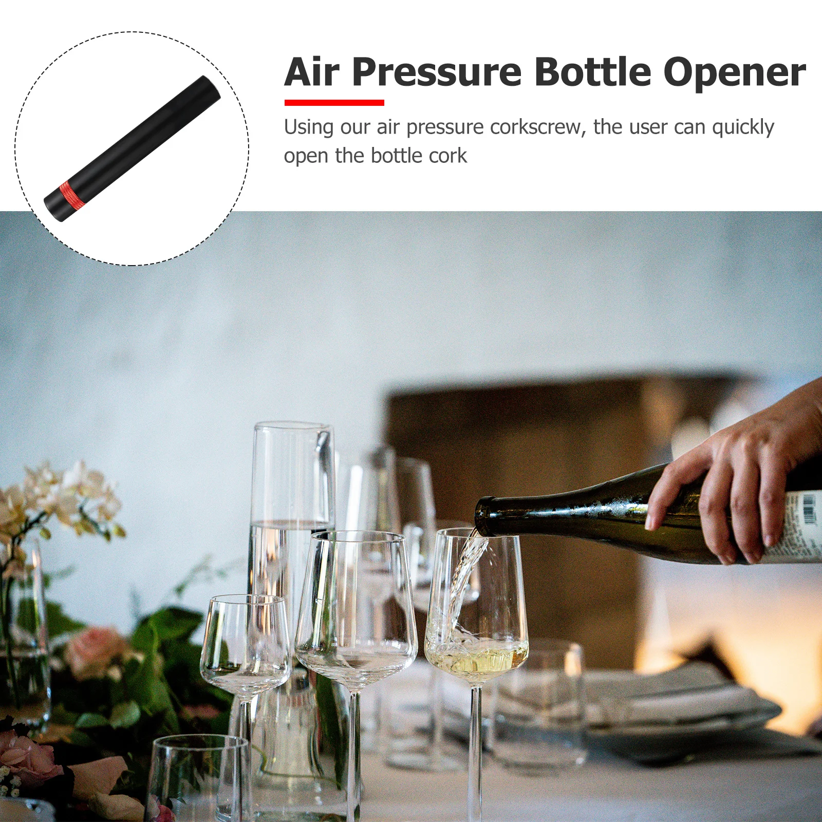 1Pcs Portable Air Pressure Wine Bottle Opener Red Wine Professional Manual Multifunctional Bottle Opening Tool for Home Party
1Pcs Portable Air Pressure Wine Bottle Opener Red Wine Professional Manual Multifunctional Bottle Opening Tool for Home Party
