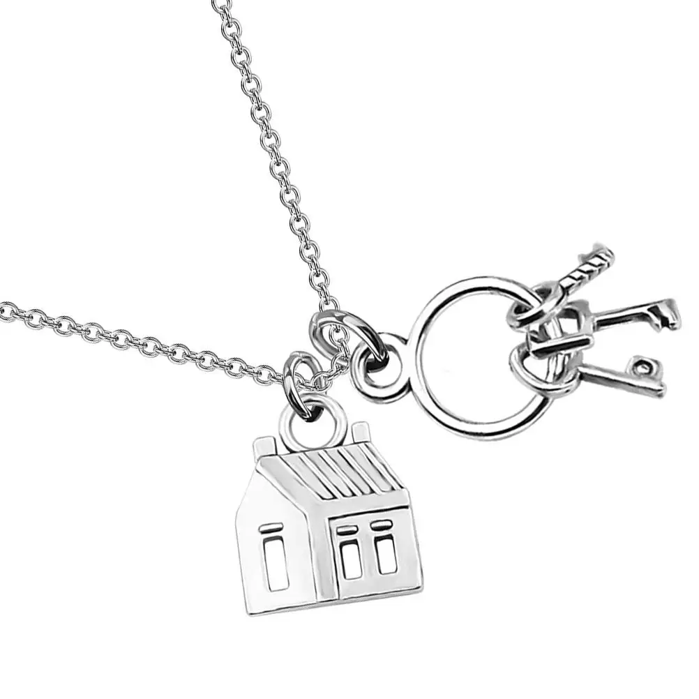 House Pendant Necklace Alloy Sweater Chain Home Charm Keychain Women Novelty Jewelry Chic Safe Matching Clothes
House Pendant Necklace Alloy Sweater Chain Home Charm Keychain Women Novelty Jewelry Chic Safe Matching Clothes