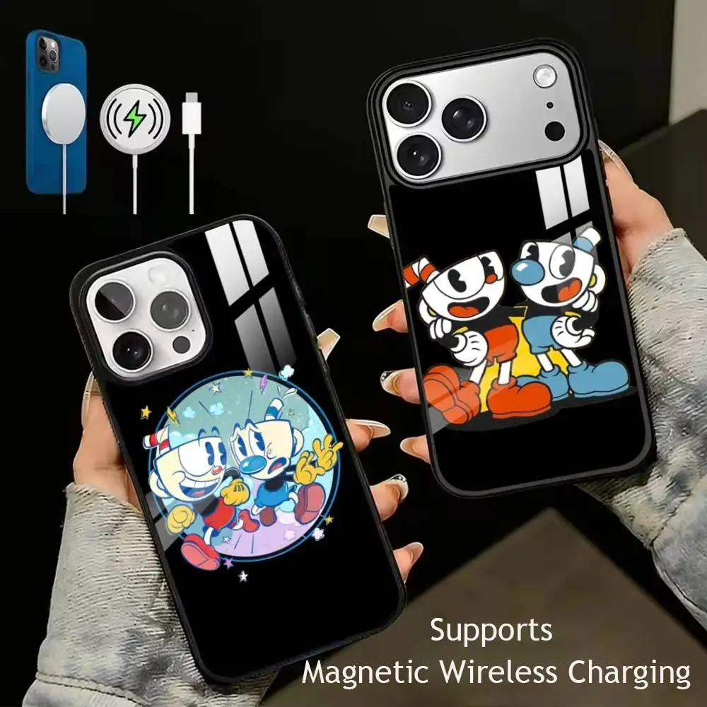 Cute CupHead And MugMan Phone Case For iPhone17,16,15,14,13,12,11 Plus,Pro Supports Magnetic Wireless Charging
Cute CupHead And MugMan Phone Case For iPhone17,16,15,14,13,12,11 Plus,Pro Supports Magnetic Wireless Charging
