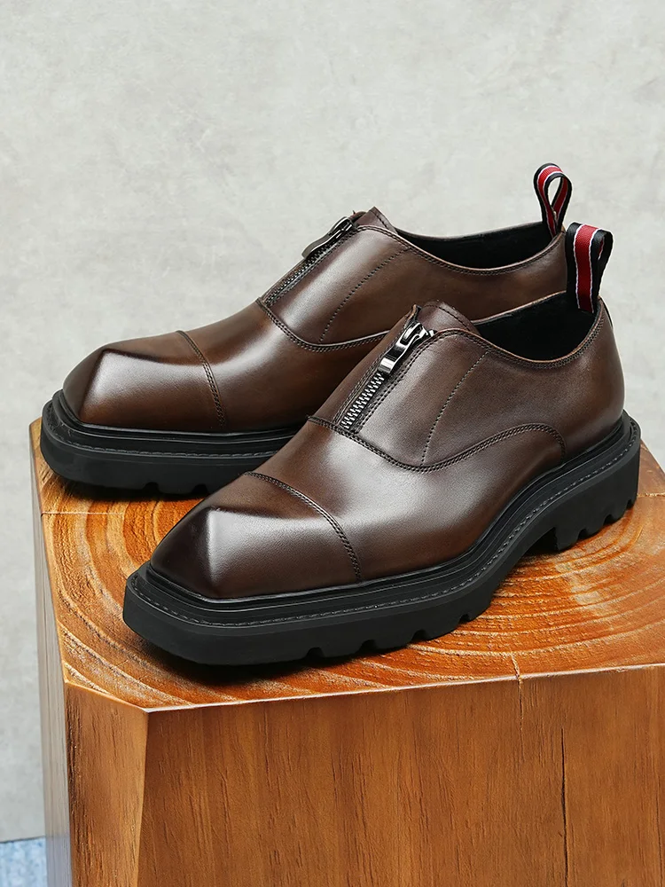Spring and Autumn New Men's Formal Shoes Genuine Leather Square Head British Handmade Large Oxford Shoes
Spring and Autumn New Men's Formal Shoes Genuine Leather Square Head British Handmade Large Oxford Shoes